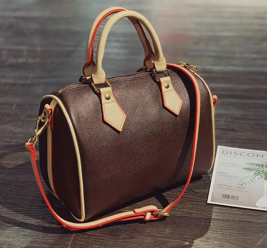 

Brand luxury designer fashion travel bag women duffel large keepall bag made of real leather with high quality speedy bag