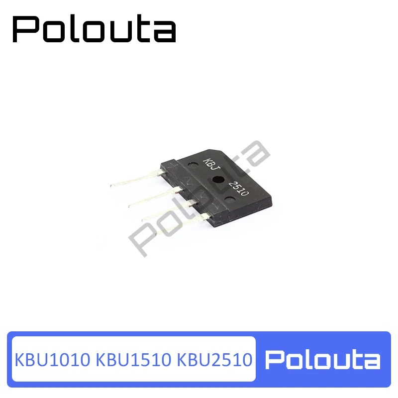 10 Pcs/lot Polouta Kbu1510 Kbu1010 Kbj2510 1000V Flat Bridge Rectifier Bridge Rectifier Simistor Thyristor Sockets Gold
10 Pcs/lot Polouta Kbu1510 Kbu1010 Kbj2510 1000V Flat Bridge Rectifier Bridge Rectifier Simistor Thyristor Sockets Gold