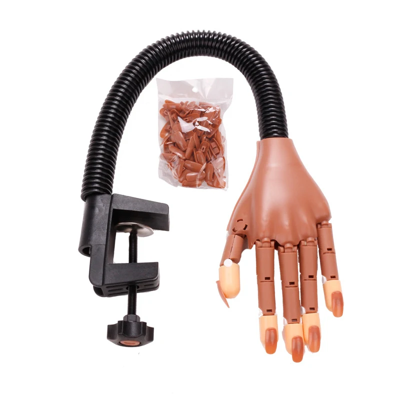 Nail Art Hands Professional Practice Hand +100Pcs Nail Tips Adjustable Plastic Practice Model DIY Manicure Tool Flexible & Soft
Nail Art Hands Professional Practice Hand +100Pcs Nail Tips Adjustable Plastic Practice Model DIY Manicure Tool Flexible & Soft