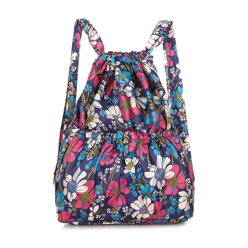 Women Drawstring Printed Backpack Rucksack Shoulder Bag Summer Pattern Nylon String Handbags Student Vintage School Bags Casual
Women Drawstring Printed Backpack Rucksack Shoulder Bag Summer Pattern Nylon String Handbags Student Vintage School Bags Casual