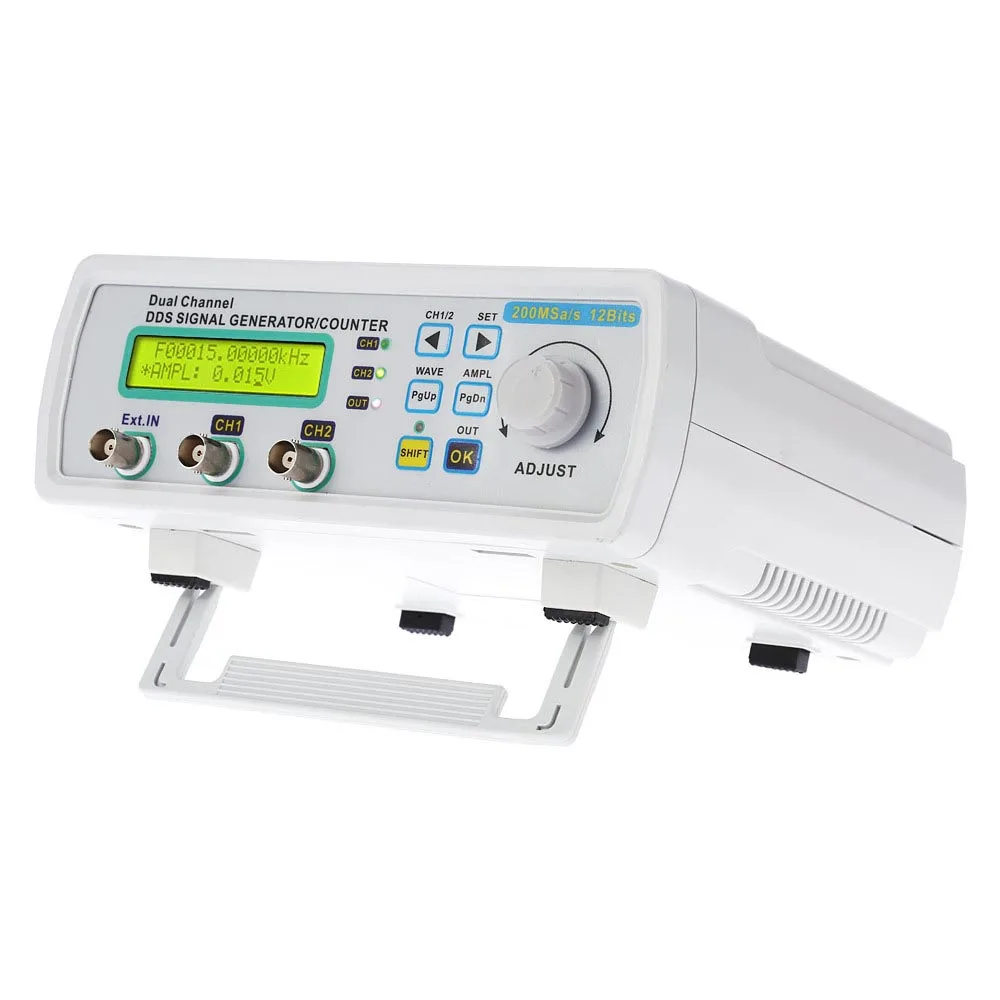 200MSa/s 20MHz 2-channel DDS Function Signal Generator Arbitrary Waveform Digital Frequency Meter
200MSa/s 20MHz 2-channel DDS Function Signal Generator Arbitrary Waveform Digital Frequency Meter