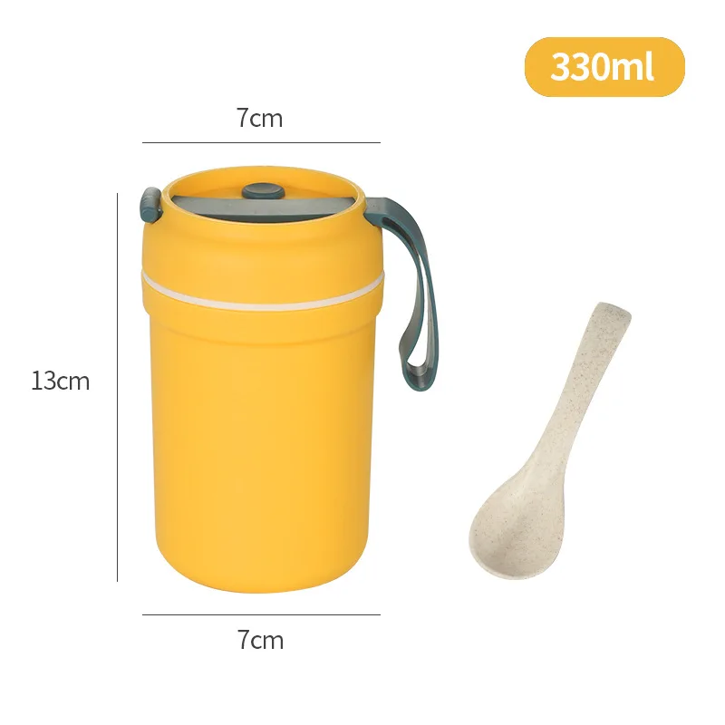 330 Ml Cat-handed Breakfast Cup with Cover Spoon Milk Cup To Work Portable Wheat Bowl Porridge Sealed Insulation Lunch Box
330 Ml Cat-handed Breakfast Cup with Cover Spoon Milk Cup To Work Portable Wheat Bowl Porridge Sealed Insulation Lunch Box