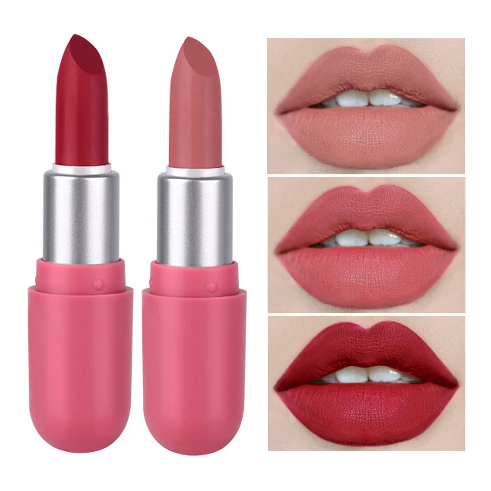 Matte Lipstick Waterproof Long Lasting Lip Tint Mini Capsule Pigment Red Velvet Lips Tattoo Makeup Moisturizing Nude Lip Stick
Matte Lipstick Waterproof Long Lasting Lip Tint Mini Capsule Pigment Red Velvet Lips Tattoo Makeup Moisturizing Nude Lip Stick