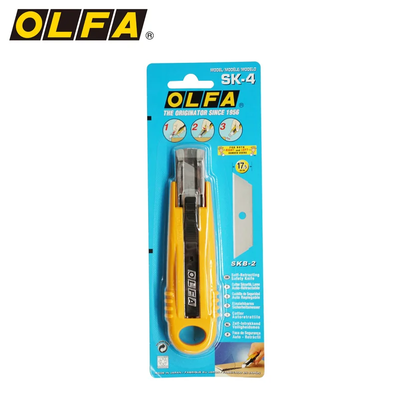 Olfa SK series automatic retractable SK-4 safety work tool 149b imported from Japan
Olfa SK series automatic retractable SK-4 safety work tool 149b imported from Japan