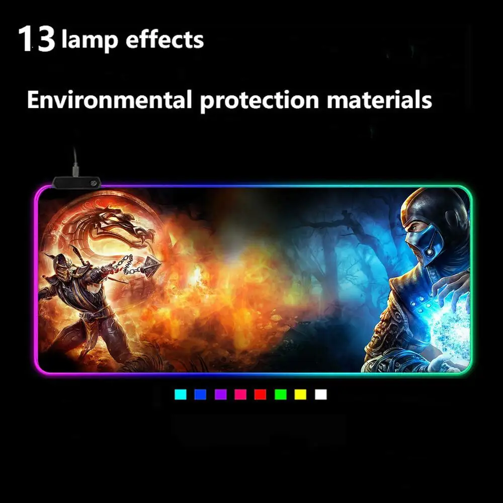 Hoesjes mortal kombat LED Light Gaming Mouse Pad RGB Keyboard Cover Non-Slip Rubber Base Computer Carpet Desk Mat PC Game Mouse 
Hoesjes mortal kombat LED Light Gaming Mouse Pad RGB Keyboard Cover Non-Slip Rubber Base Computer Carpet Desk Mat PC Game Mouse