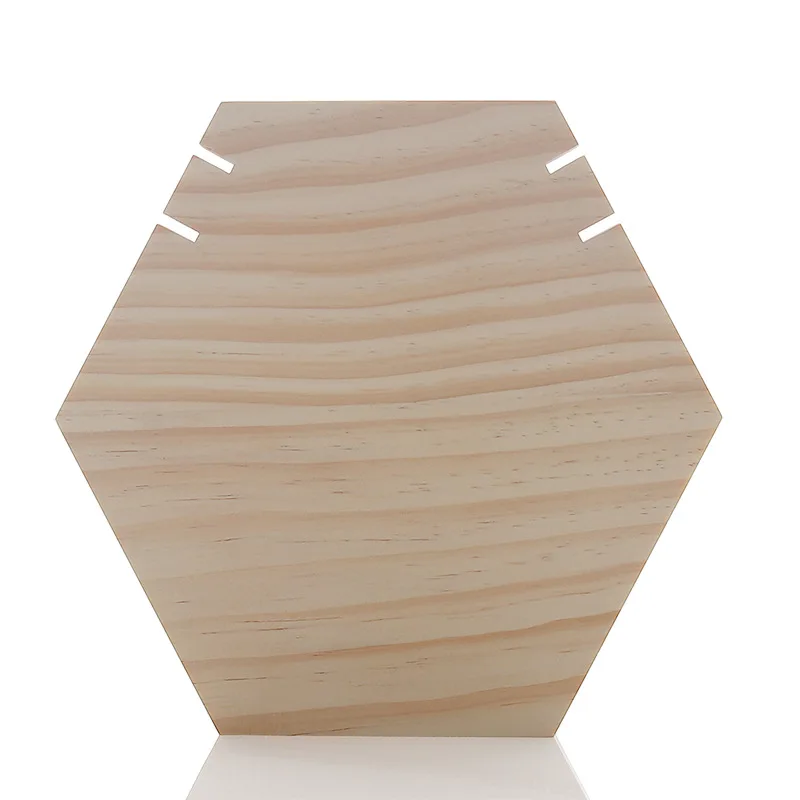 Wood Necklace Display Stand Hexagon Board Jewelry Holder for Show Hanging Long Necklace Retail Jewelry Easel Display
Wood Necklace Display Stand Hexagon Board Jewelry Holder for Show Hanging Long Necklace Retail Jewelry Easel Display