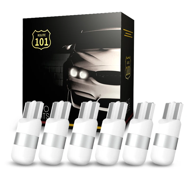 Route101 6pcs T10 LED W5W 12V LED Car Interior Dome Map Light Bulb 5W5 194 168 6000K White 4500K Warm Red Blue Green Auto Lamp
Route101 6pcs T10 LED W5W 12V LED Car Interior Dome Map Light Bulb 5W5 194 168 6000K White 4500K Warm Red Blue Green Auto Lamp