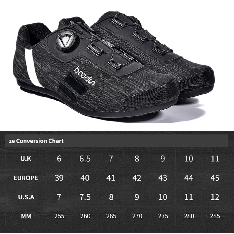 Boodun Men Cycling Shoes MTB Road Bike Shoes Reflective Non-Slip Breathable Bicycle Shoes Outdoor No-Lock Sapatilha Ciclismo
Boodun Men Cycling Shoes MTB Road Bike Shoes Reflective Non-Slip Breathable Bicycle Shoes Outdoor No-Lock Sapatilha Ciclismo