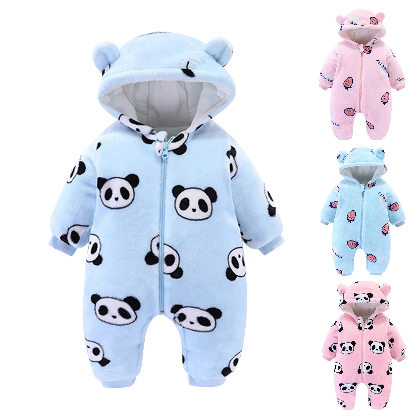 Baby Onesies Plush Zipper Bodysuit Boys Girls Cute Casual Hooded Infant Clothes Long Sleeve Infant Warm Winter Romper 3M-18M
Baby Onesies Plush Zipper Bodysuit Boys Girls Cute Casual Hooded Infant Clothes Long Sleeve Infant Warm Winter Romper 3M-18M
