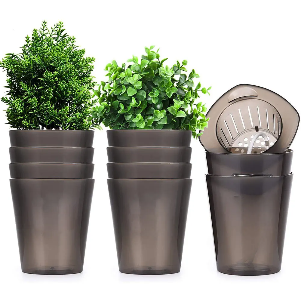 10PCS Round Plastic Plant Pot Visualable Water Level Cotton Thread Self-Watering Flowerpot Artificial Refinement Garden Tools
10PCS Round Plastic Plant Pot Visualable Water Level Cotton Thread Self-Watering Flowerpot Artificial Refinement Garden Tools