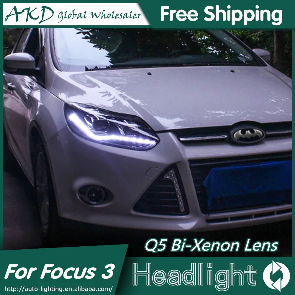 AKD Car Styling for Ford Focus 3 LED Headlights 2012 New Focus LED Headlight DRL Bi Xenon Lens High Low Beam Parking Fog Lamp
AKD Car Styling for Ford Focus 3 LED Headlights 2012 New Focus LED Headlight DRL Bi Xenon Lens High Low Beam Parking Fog Lamp