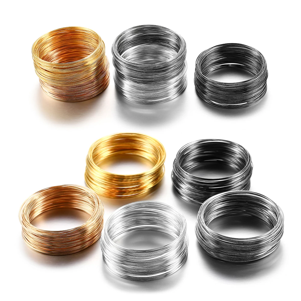 100Loops/Lot 0.6mm Memory Beading Steel Wire Beading Wire For DIY Jewelry Findings Bangle Bracelet Making Accessories Supplies
100Loops/Lot 0.6mm Memory Beading Steel Wire Beading Wire For DIY Jewelry Findings Bangle Bracelet Making Accessories Supplies