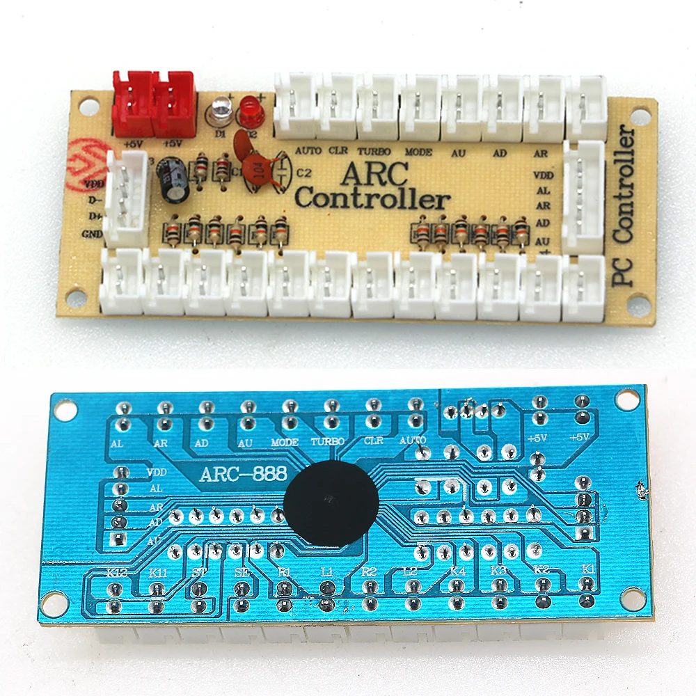 Нулевой задержкой Плата USB 5V светодиодный подсветка кнопки Управление PC/Raspberry Pi