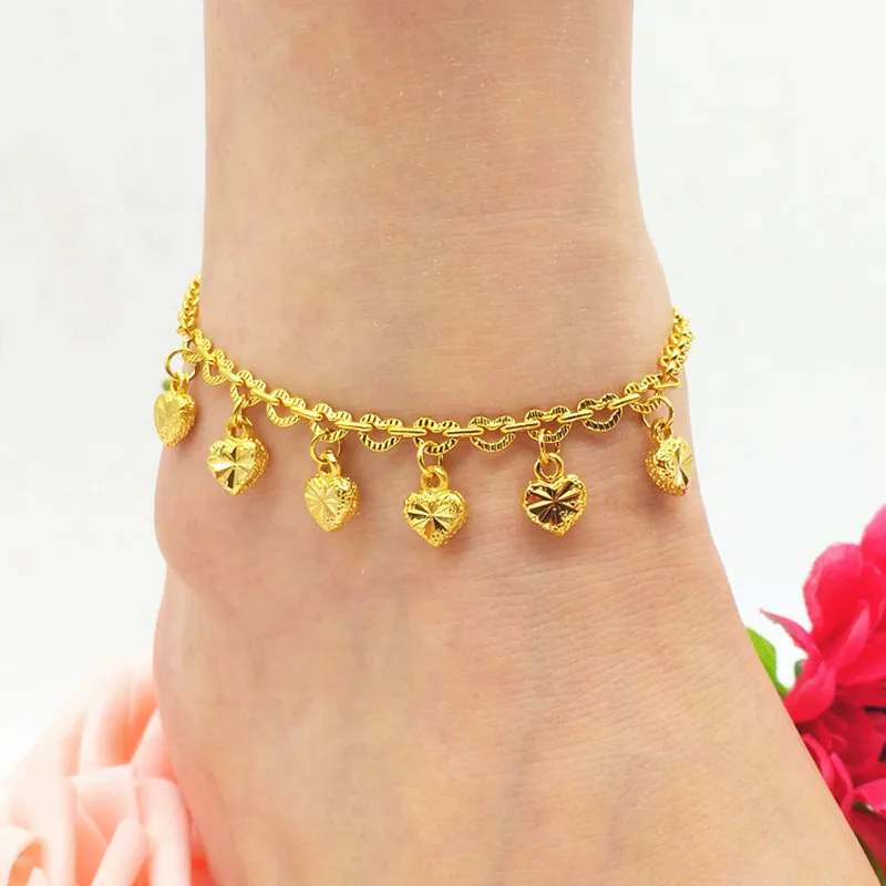 New Lucky Leg Bracelet Gold Color Heart Bell Womens Anklet Lovely Fish Jewelry Gift
New Lucky Leg Bracelet Gold Color Heart Bell Womens Anklet Lovely Fish Jewelry Gift