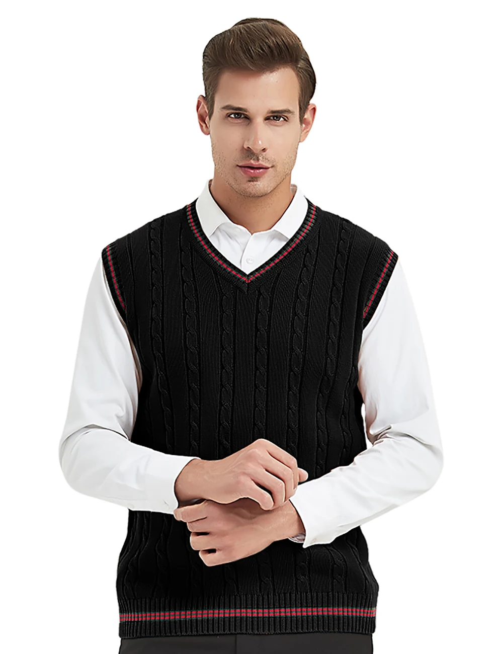 2021 Winter Men's Sweater Vest 100% Cotton Knit Bussiness Sleeveless Jersey Hombre Warm Comfortable For Men
2021 Winter Men's Sweater Vest 100% Cotton Knit Bussiness Sleeveless Jersey Hombre Warm Comfortable For Men