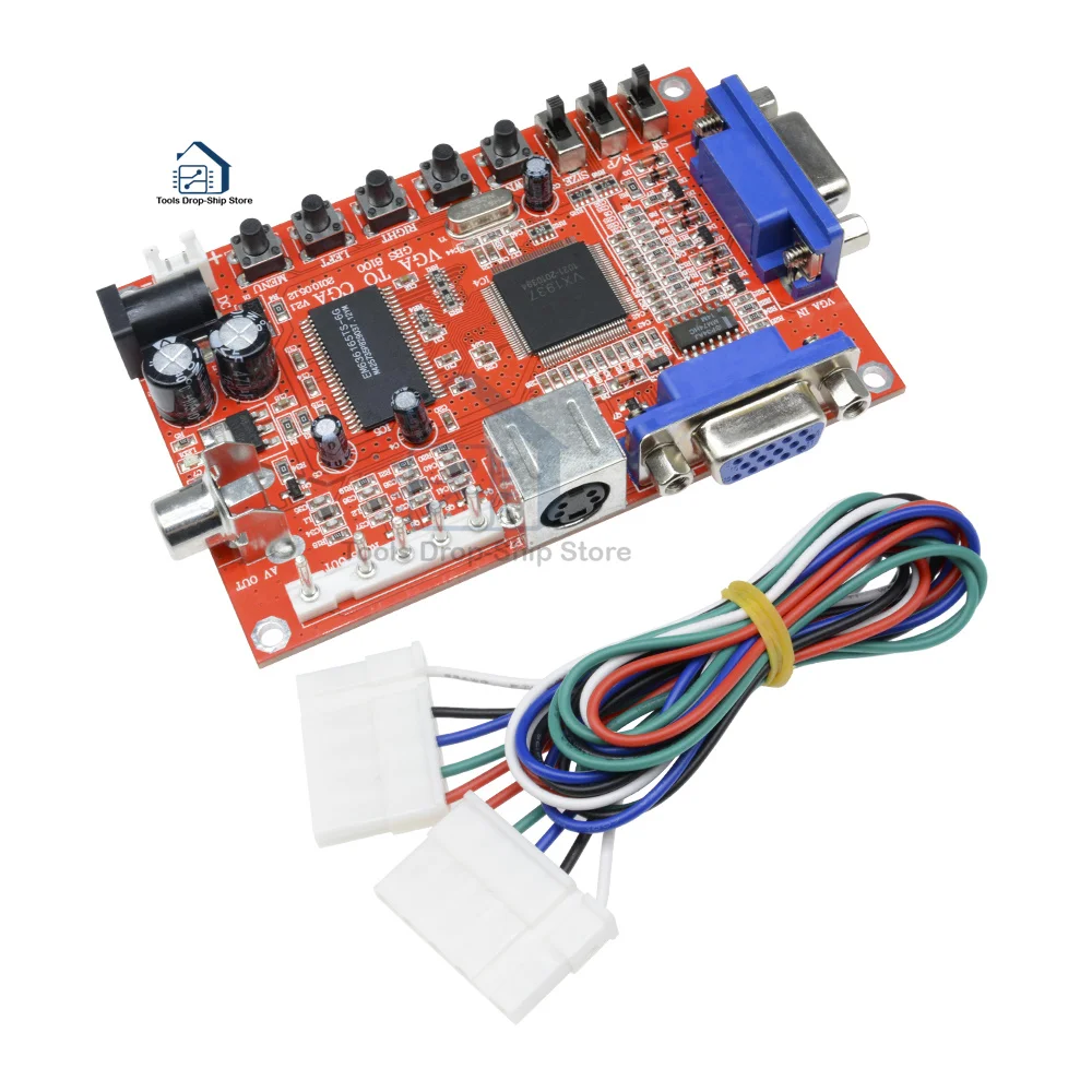 Новое поступление DC 5V VGA к CGA/CVBS/S-видео HD видеоигра Конвертер доска аркадный комплект Запчасти для машин
Новое поступление DC 5V VGA к CGA/CVBS/S-видео HD видеоигра Конвертер доска аркадный комплект Запчасти для машин