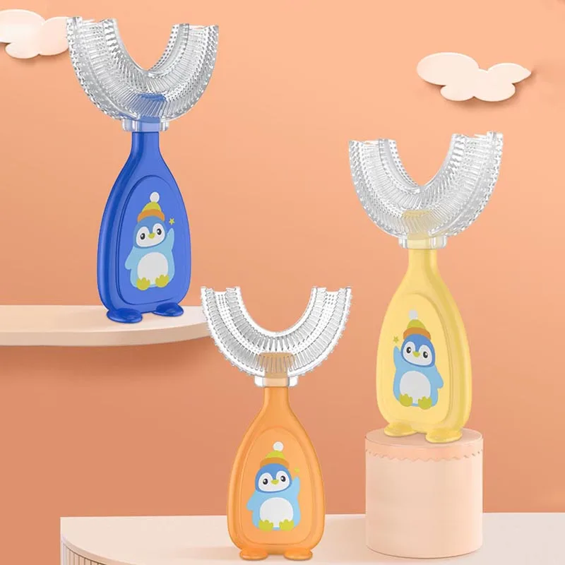 Cute Cartoon 2-12 Old U-shaped Baby Silicone Toothbrush Children Teeth Baby Brush Cleaning Care Convenient Toothbrush Oral
Cute Cartoon 2-12 Old U-shaped Baby Silicone Toothbrush Children Teeth Baby Brush Cleaning Care Convenient Toothbrush Oral