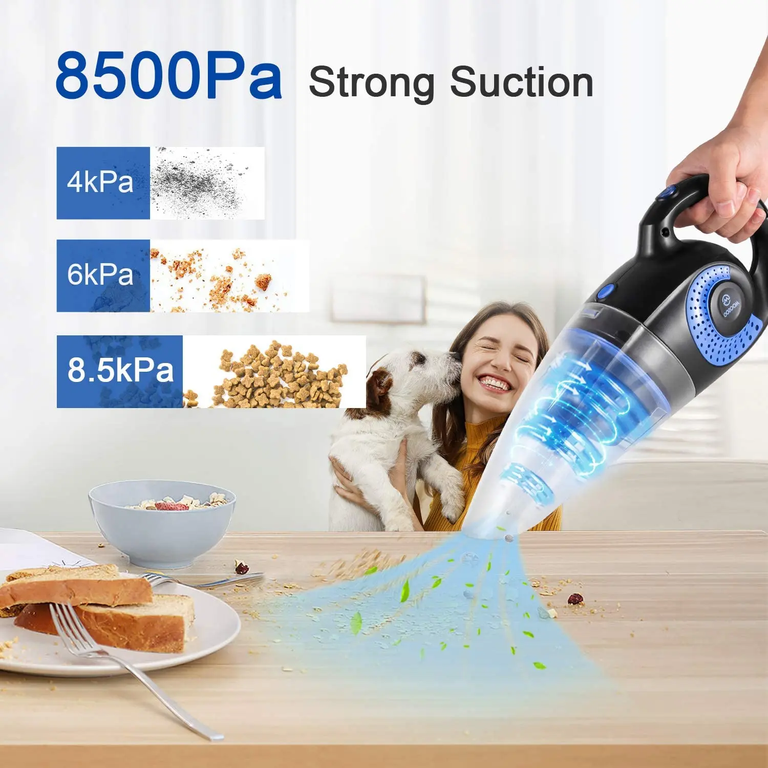 MOOSOO M4 Handheld Vacuum Cordless Rechargeable Handy Mini Vacuum Cleaner For Car Aspirateur 8Kpa Powerful Vaccum Cleaners Auto
MOOSOO M4 Handheld Vacuum Cordless Rechargeable Handy Mini Vacuum Cleaner For Car Aspirateur 8Kpa Powerful Vaccum Cleaners Auto