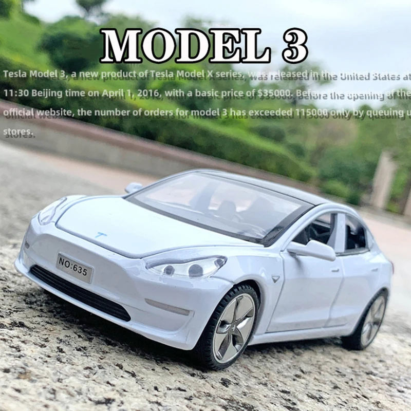 1/32 New Arrival Luxury Tesla MODEL 3 Saloon Toy Vehicle Alloy Die Cast Sound Light Pull Back Toys Car For Children Kids Gift
1/32 New Arrival Luxury Tesla MODEL 3 Saloon Toy Vehicle Alloy Die Cast Sound Light Pull Back Toys Car For Children Kids Gift