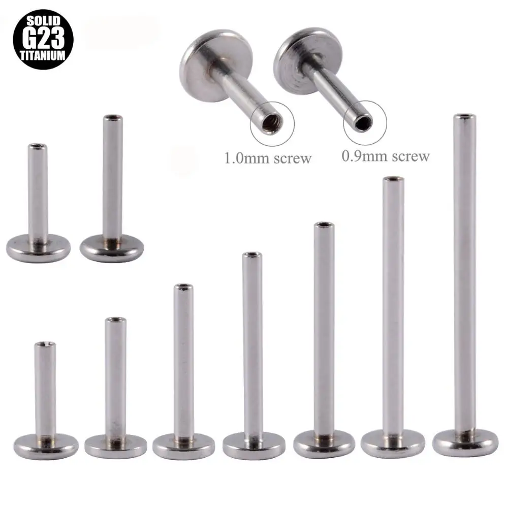 10Pcs G23 Titanium Base For Labret Lip Piercing Ring Earring 14G 16G Internally Threaded Base Lip Piercing Body Jewelry
10Pcs G23 Titanium Base For Labret Lip Piercing Ring Earring 14G 16G Internally Threaded Base Lip Piercing Body Jewelry