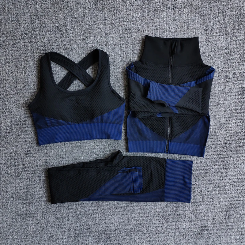 Women Fitness Sport Yoga Suit Seamless Women Yoga Sets Long Sleeve Yoga Clothing Female Sport Gym Suits Wear Running Clothes
Women Fitness Sport Yoga Suit Seamless Women Yoga Sets Long Sleeve Yoga Clothing Female Sport Gym Suits Wear Running Clothes