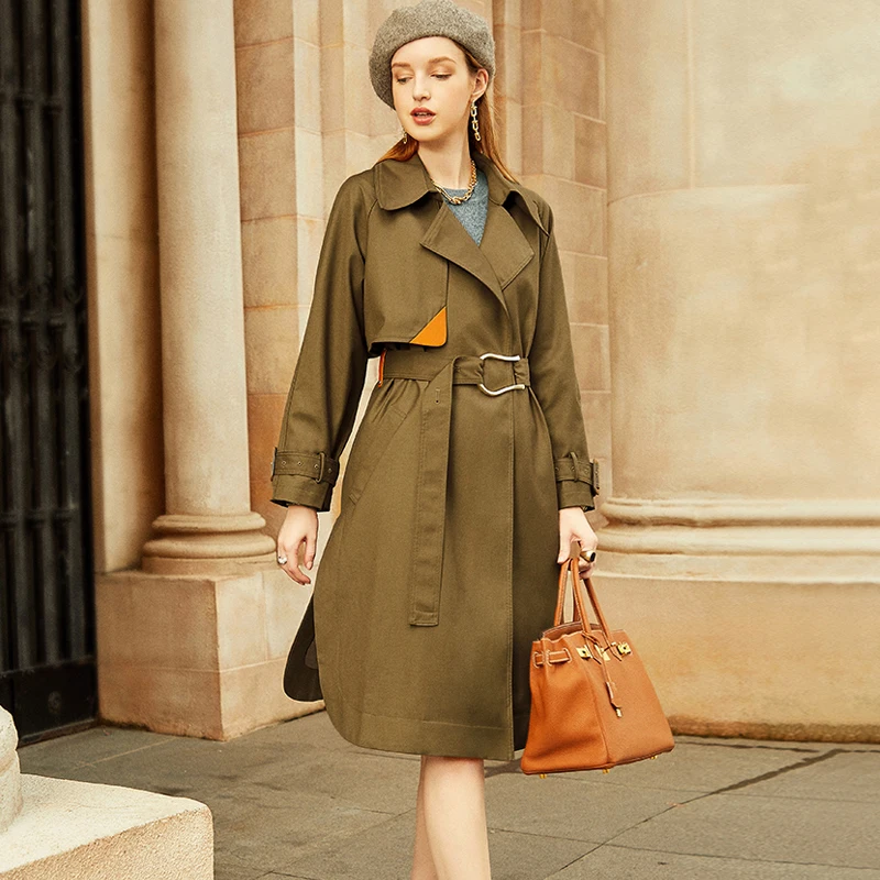 Windbreaker Designer High Quality 2021 Autumn New Women's Coat Office Casual Vintage Elegant Long sleeved Irregular Midi Jacket
Windbreaker Designer High Quality 2021 Autumn New Women's Coat Office Casual Vintage Elegant Long sleeved Irregular Midi Jacket