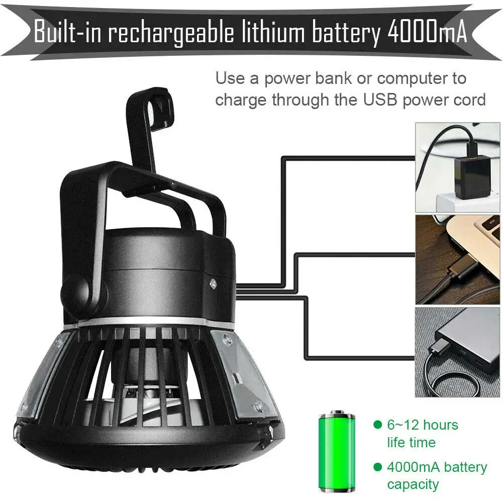 Outdoor Portable Solar Powered USB Rechargeable Survival LED Tent Fan Fishing Camping Hiking 2 In 1 ABS Summer Multifunctional 
Outdoor Portable Solar Powered USB Rechargeable Survival LED Tent Fan Fishing Camping Hiking 2 In 1 ABS Summer Multifunctional