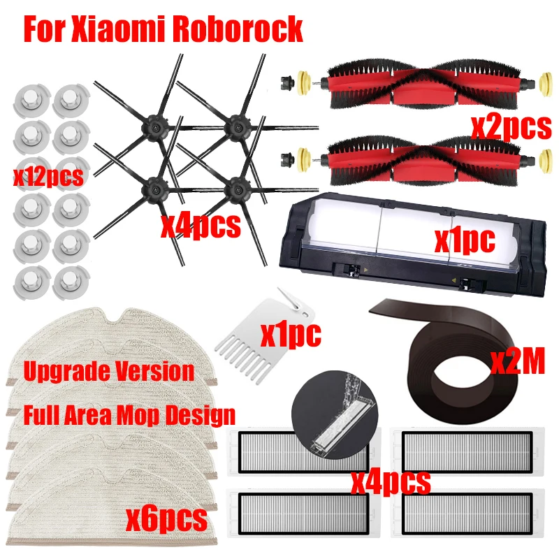 HEPA Filter Main Brush Mop Cloth Side Brush For Xiaomi Roborock S50 S51 S55 S5 Max S6 S60 S6 Pure S6 maxV E25 E35 Vacuum Parts
HEPA Filter Main Brush Mop Cloth Side Brush For Xiaomi Roborock S50 S51 S55 S5 Max S6 S60 S6 Pure S6 maxV E25 E35 Vacuum Parts