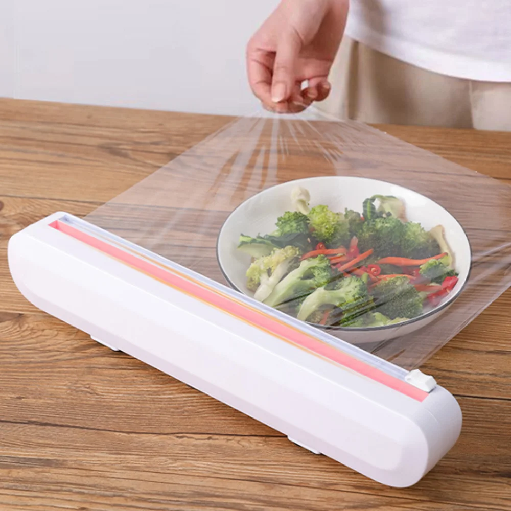Cookware Tool Punch-free Fixing Kitchen Tool Gadgets Plastic Wrap Sharp Cutter Food Wrap Cutter Foil Cling Film Wrap Dispenser
Cookware Tool Punch-free Fixing Kitchen Tool Gadgets Plastic Wrap Sharp Cutter Food Wrap Cutter Foil Cling Film Wrap Dispenser