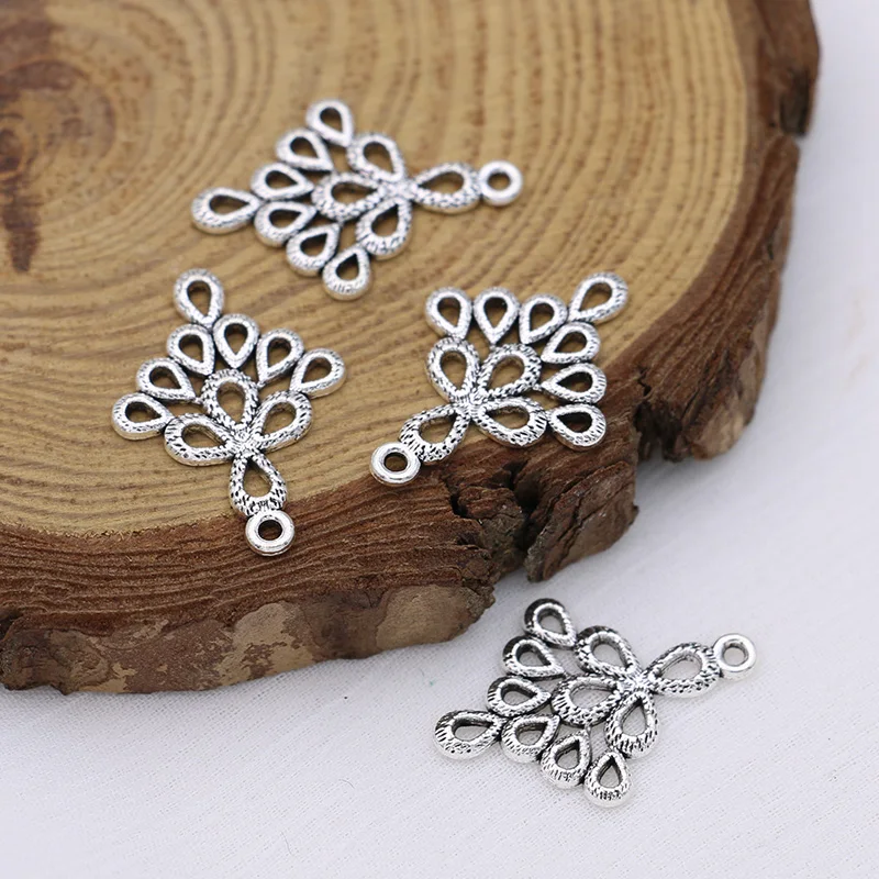 10ps Antique Silver Plated Leaf Charm Connectors for Jewelry Making Bracelet Findings Accessories DIY Craft
10ps Antique Silver Plated Leaf Charm Connectors for Jewelry Making Bracelet Findings Accessories DIY Craft