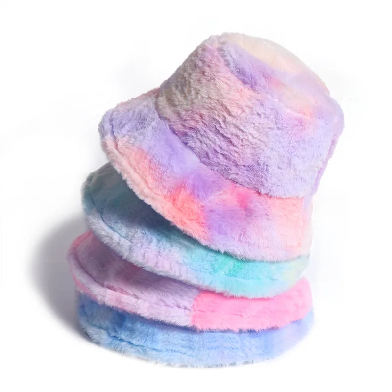 Rainbow Color Bucket Hat Lovely Girl Plush Warm Winter Korean Style Fashion Imitation Rabbit Hair All-Match Panama Fisherman Cap
Rainbow Color Bucket Hat Lovely Girl Plush Warm Winter Korean Style Fashion Imitation Rabbit Hair All-Match Panama Fisherman Cap