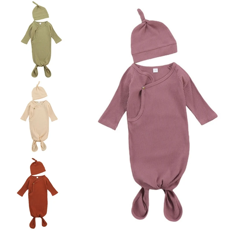 2 Pcs Baby Sleeping Bag+Hat Set Solid Knitted Swaddle Wrap Blanket Sleepsack+Tail Knotted Beanie Cap Kit for Newborn 69HE
2 Pcs Baby Sleeping Bag+Hat Set Solid Knitted Swaddle Wrap Blanket Sleepsack+Tail Knotted Beanie Cap Kit for Newborn 69HE