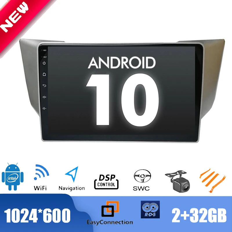 10 1 "Android 0 радио для Toyota Harrier Lexus RX300 Автомобильный мультимедийный плеер GPS стерео