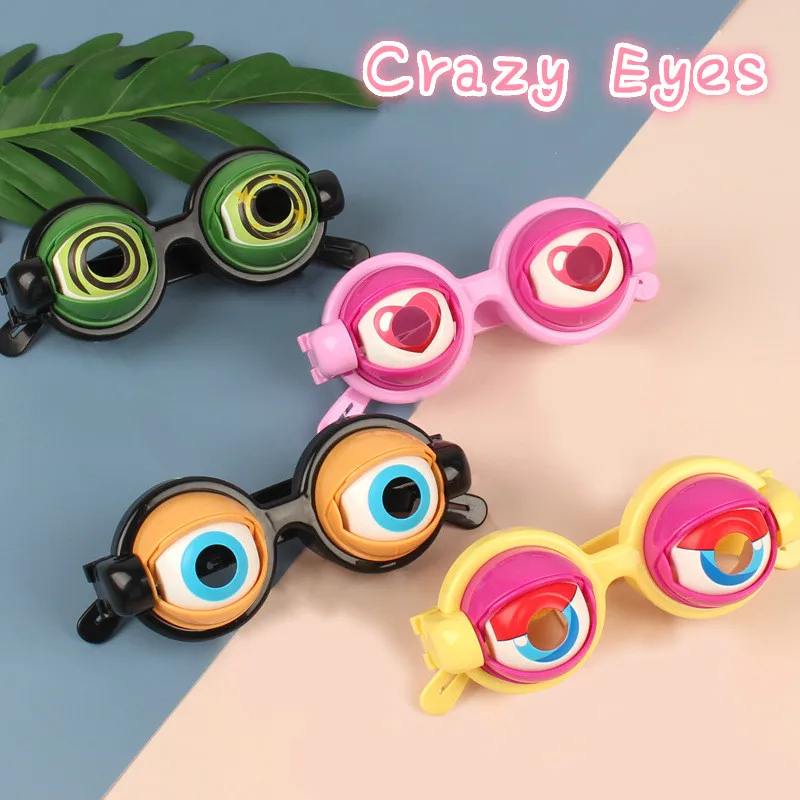 

Сумасшедшие глаза игрушка для детей забавные очки игрушки Новинка Необычные искусственные очки для вечерние приколы розыгрыши игрушки для...