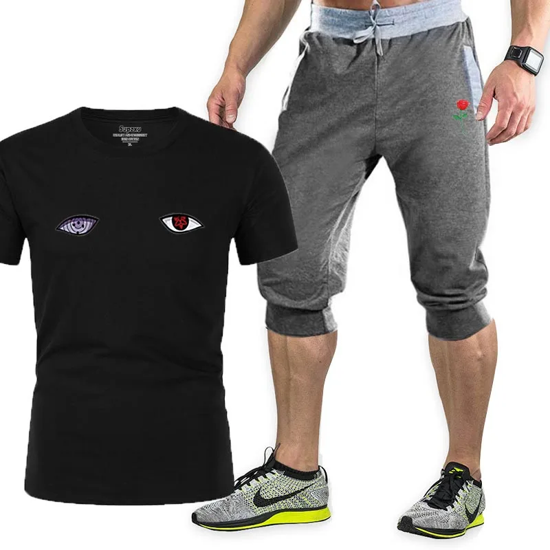 2021 new brand printing fashion T-shirt pants men's sportswear summer men's clothing short-sleeved T-shirt casual pants suit
2021 new brand printing fashion T-shirt pants men's sportswear summer men's clothing short-sleeved T-shirt casual pants suit