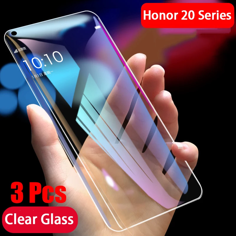 3Pcs Tempered Glass for Huawei Honor 20 Pro Screen Protector Protective Hauwei Honor20Pro 20Pro Glas Honor20 Film | Мобильные
