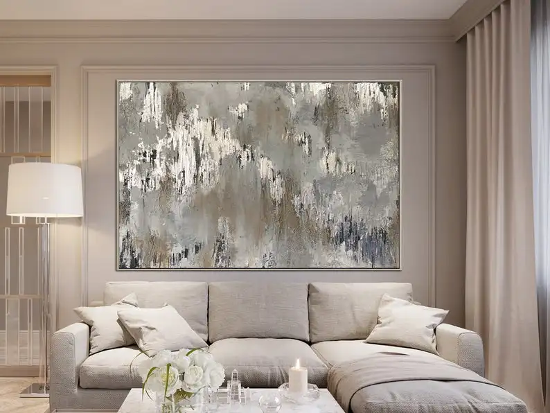 Silver Leaf Wall Art Abstract Painting Canvas Contemporary Art Large Canvas Wall Large Original Painting Abstract Paintings on
Silver Leaf Wall Art Abstract Painting Canvas Contemporary Art Large Canvas Wall Large Original Painting Abstract Paintings on