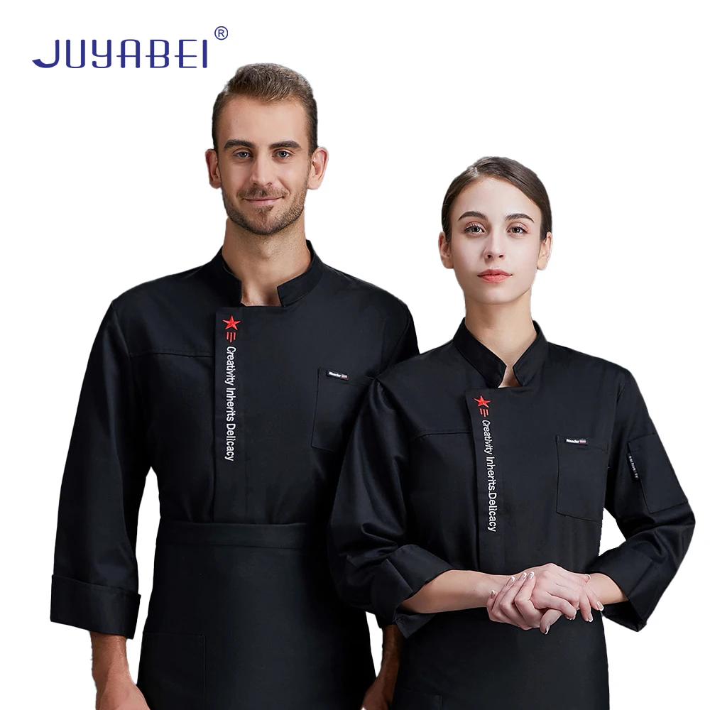 2021 Long Sleeve Chef Uniform Kitchen Restaurant Cook Jacket Hotel Cooking Clothes Chaquetilla Cocinero Cocina Waiter Chef Coat
2021 Long Sleeve Chef Uniform Kitchen Restaurant Cook Jacket Hotel Cooking Clothes Chaquetilla Cocinero Cocina Waiter Chef Coat