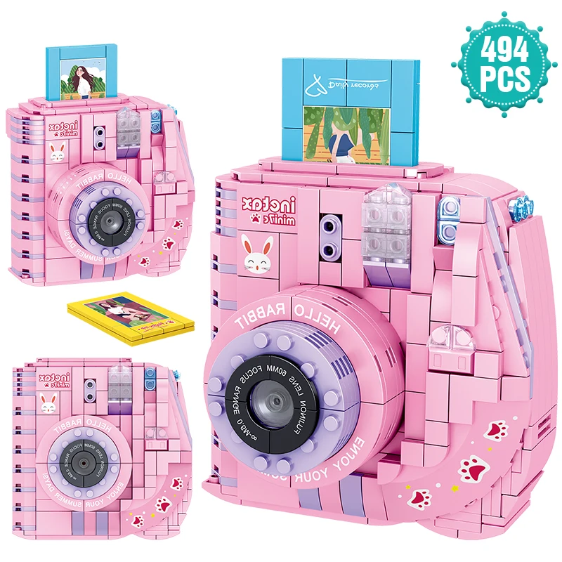 High-tech Ideas Creative Building Blocks Series Pink Camera Model Brick Diy Educational Toys For Children's Girl's Gifts
High-tech Ideas Creative Building Blocks Series Pink Camera Model Brick Diy Educational Toys For Children's Girl's Gifts