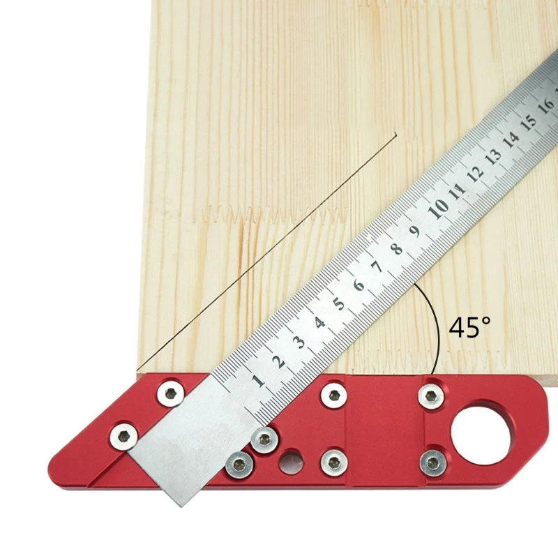 Woodworking Scribing Ruler Scribing Multi-angle Ruler Measuring Gauge Tool Y4QC
Woodworking Scribing Ruler Scribing Multi-angle Ruler Measuring Gauge Tool Y4QC