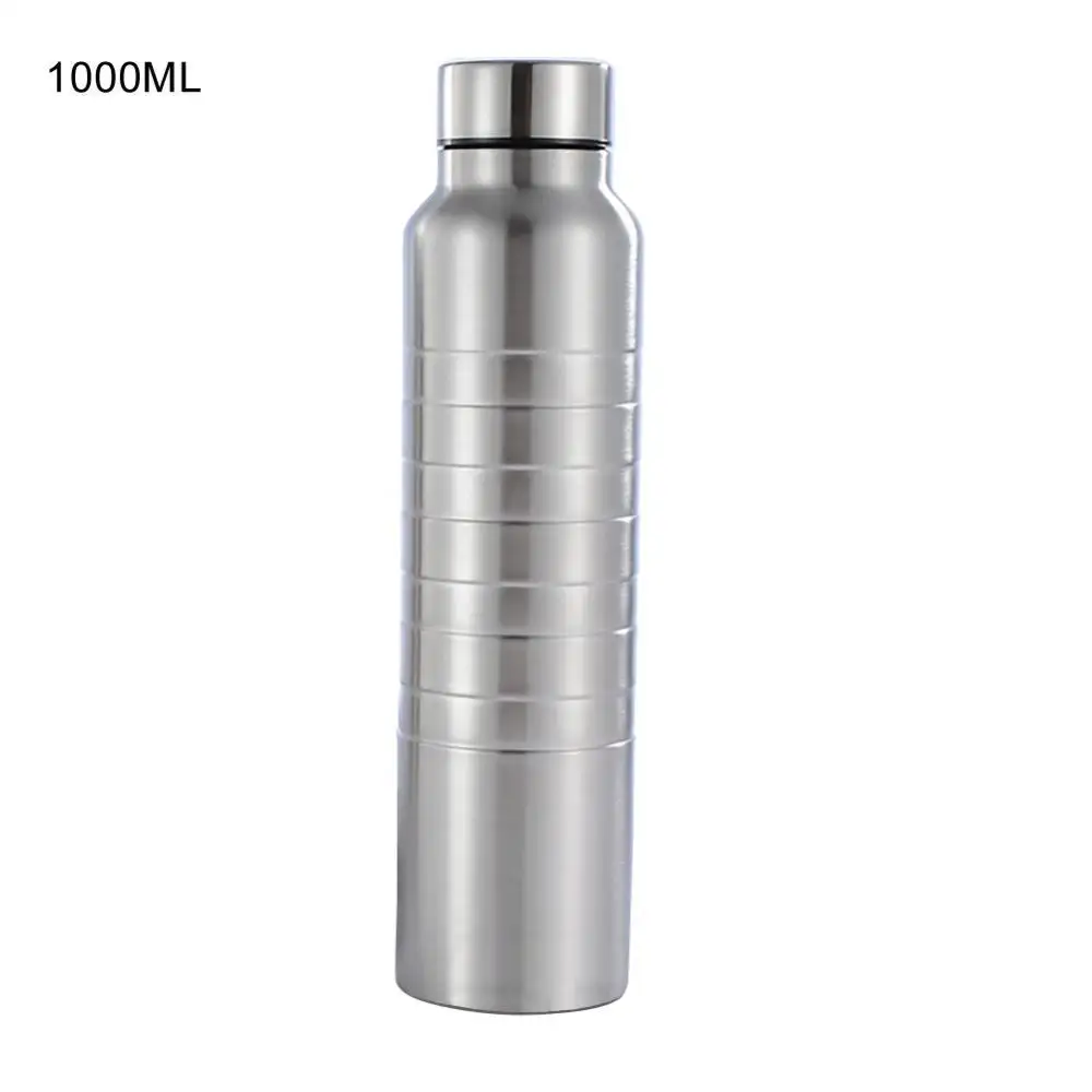 

50% Hot Sale 650/1000ml Rolled Thread Stainless Steel Large Capacity Portable Water Bottle