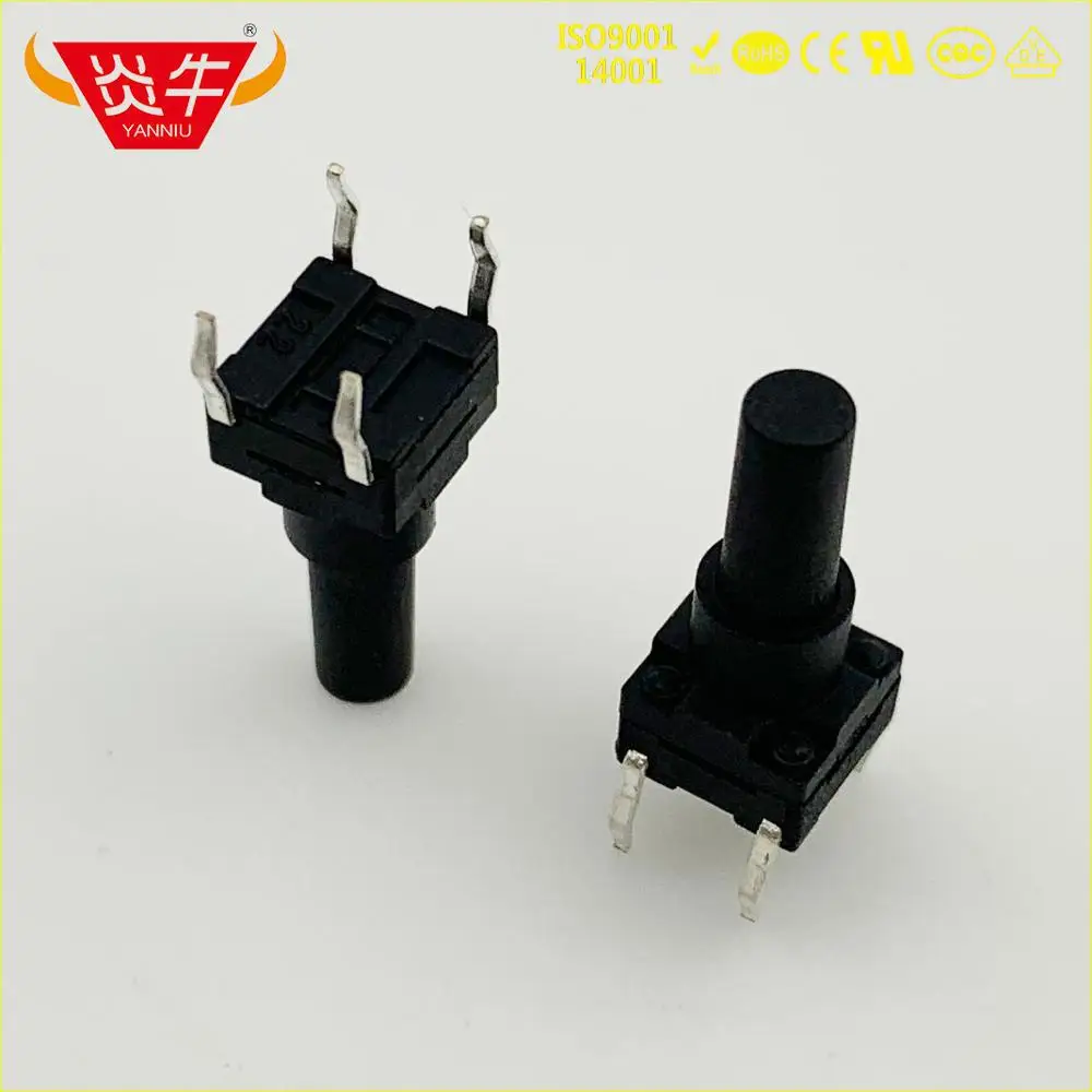6x6 6*6 H= 8 9 10 11 12 13 14 Waterproof switch With sheath TACT SWITCH unlock Auto-recovery YANNIU Engineering
6x6 6*6 H= 8 9 10 11 12 13 14 Waterproof switch With sheath TACT SWITCH unlock Auto-recovery YANNIU Engineering