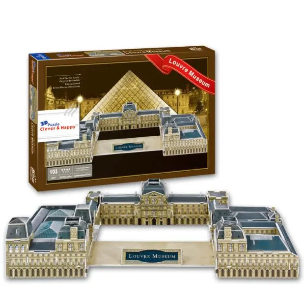 Musee Du Louvre Museum France Learning 3D Paper DIY Jigsaw 3436 Puzzle Model Educational Toy Kits Children Boy Gift Toy
Musee Du Louvre Museum France Learning 3D Paper DIY Jigsaw 3436 Puzzle Model Educational Toy Kits Children Boy Gift Toy