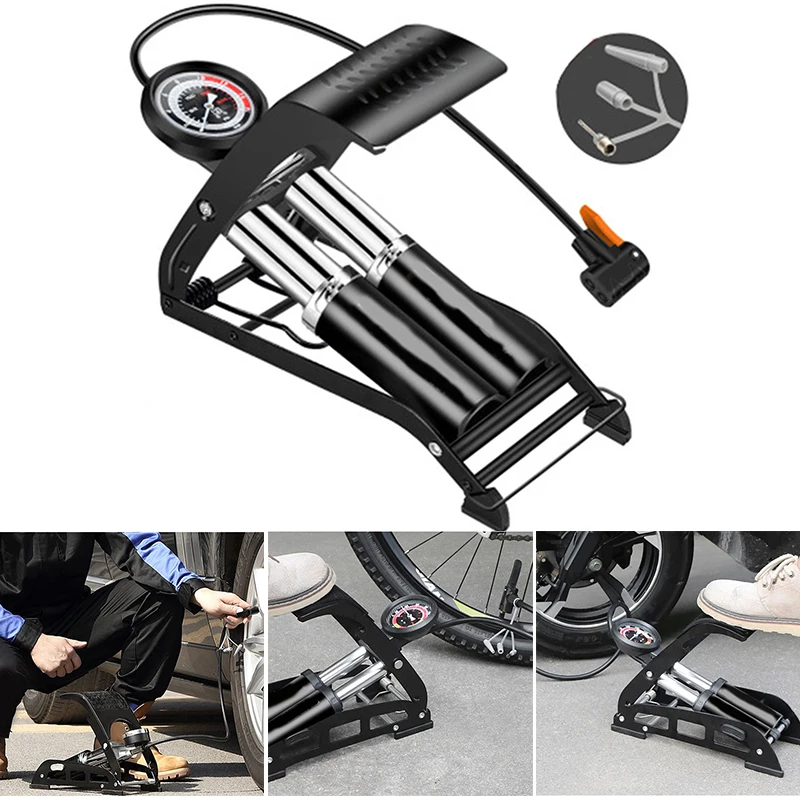 Single/Dual-Cylinder Foot Pumps Portable Floor Bike Pumps with Accurate Pressure Gauge and Smart Valves Air Pumps YS-BUY
Single/Dual-Cylinder Foot Pumps Portable Floor Bike Pumps with Accurate Pressure Gauge and Smart Valves Air Pumps YS-BUY