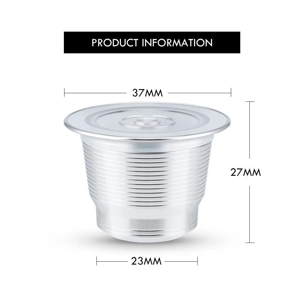1Pc Coffee Capsule With Spoon Brush Stainless Steel Refillable Reusable Coffee Capsule Pods Filter For Nespresso Coffeeware
1Pc Coffee Capsule With Spoon Brush Stainless Steel Refillable Reusable Coffee Capsule Pods Filter For Nespresso Coffeeware