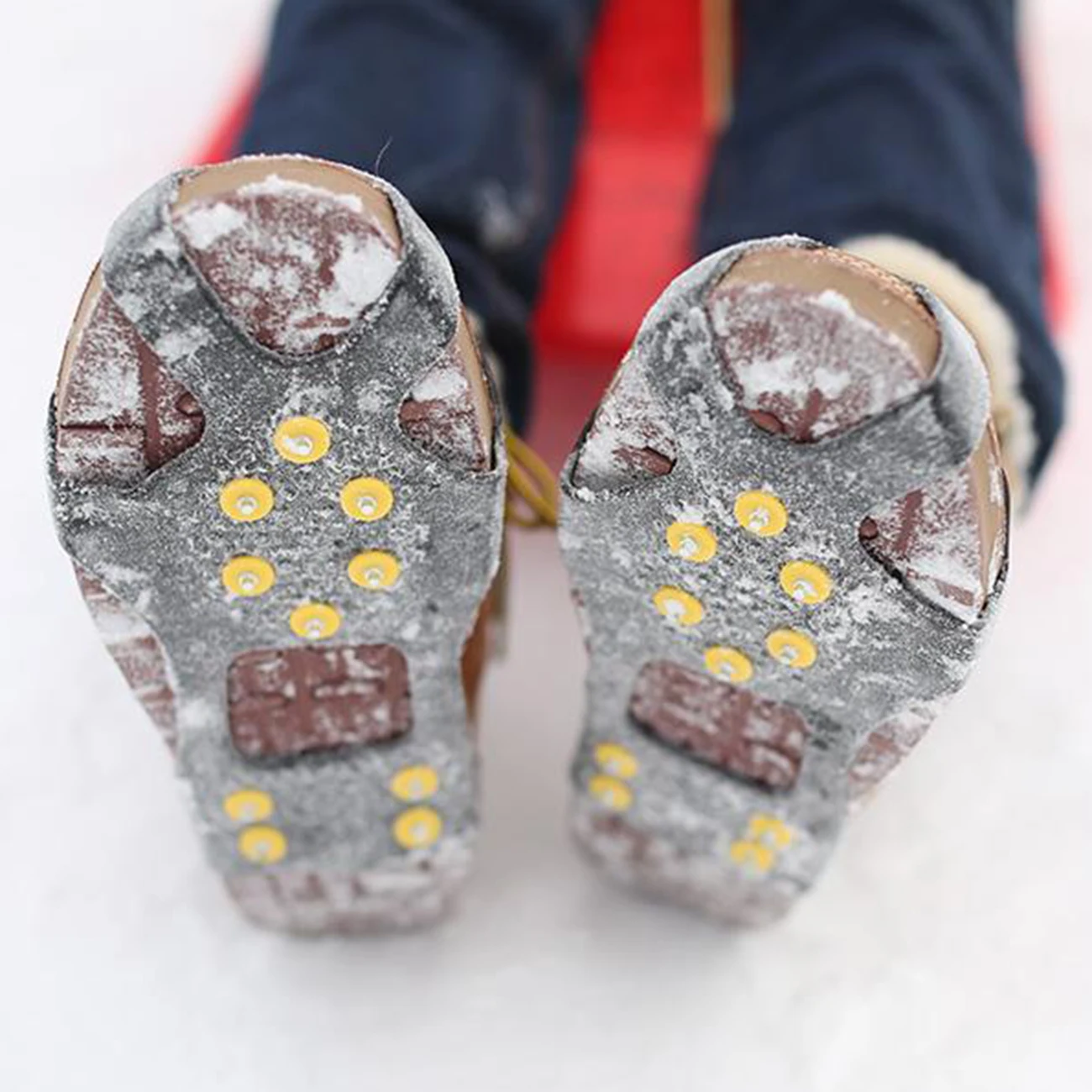 2pcs 10 Tooth Crampon Non Slip Shoe Cover Portable Climbing Shoe Studs Ice Gripper Antiskid Snow Shoes Cleat Outdoor Accessories 
2pcs 10 Tooth Crampon Non Slip Shoe Cover Portable Climbing Shoe Studs Ice Gripper Antiskid Snow Shoes Cleat Outdoor Accessories