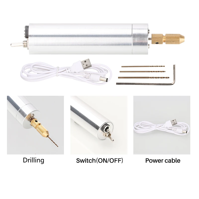 Mini Electric Engraving Pen DIY Set Portable Rotary Tool Grinder Hand Drill Micro Drilling Tools Grinding Machine | Инструменты