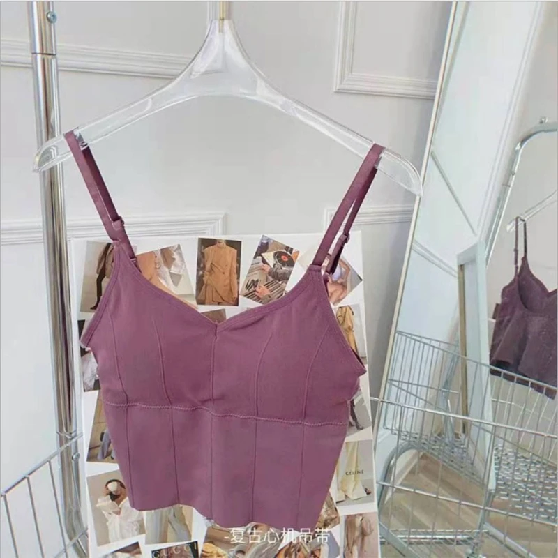 Women Summer Spaghetti Strap Camisole Sexy V-Neck U-Shaped Backless Sports Bralette Push Up Padded Yoga Crop Tank Top Underwear
Women Summer Spaghetti Strap Camisole Sexy V-Neck U-Shaped Backless Sports Bralette Push Up Padded Yoga Crop Tank Top Underwear