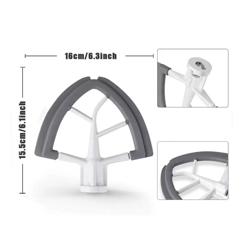 80% Hot Sale Flexible Silicone Beater Parts for Kitchen Aid Tilt-Head Stand Mixer 4.5-5QT Kitchen Blender Supplies Accessories
80% Hot Sale Flexible Silicone Beater Parts for Kitchen Aid Tilt-Head Stand Mixer 4.5-5QT Kitchen Blender Supplies Accessories