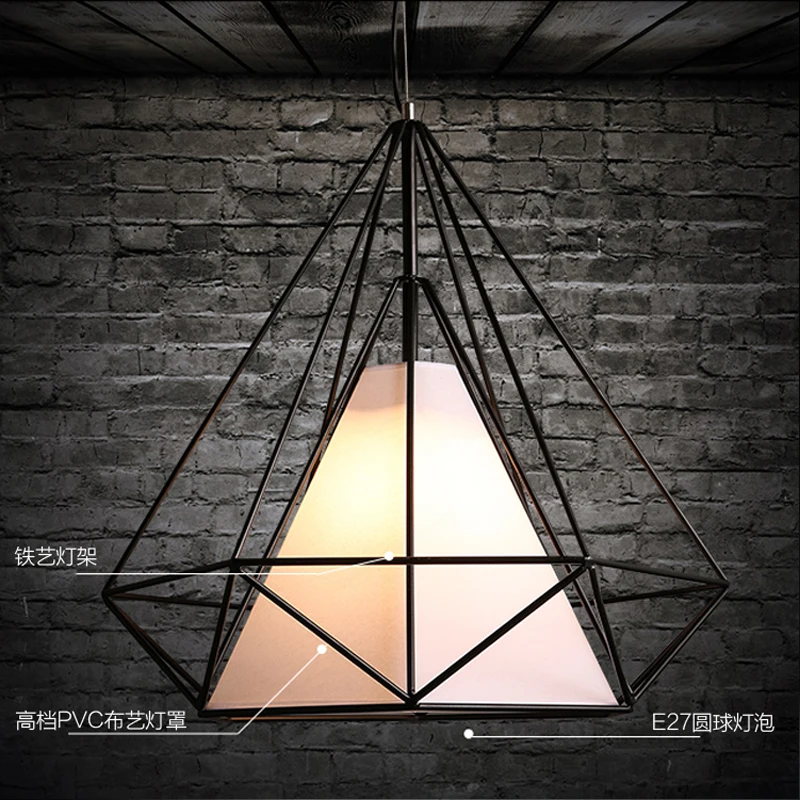 ZISIZ Brass Iron Vintage Cage Pendant Light Iron Art Diamond Pyramid Wrought Home Ceiling Lamp Suitable for E27 Bulbs
ZISIZ Brass Iron Vintage Cage Pendant Light Iron Art Diamond Pyramid Wrought Home Ceiling Lamp Suitable for E27 Bulbs
